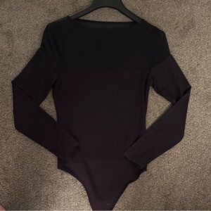 Abercrombie & Fitch Black Long Sleeve Bodysuit